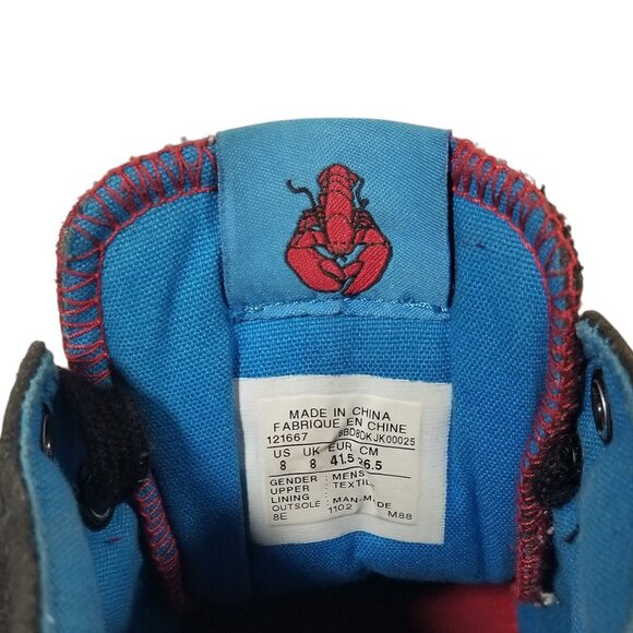Converse CONS Skate Shoe Rare All Star CTAs Mid-top Black w/Blue Lining main image 6